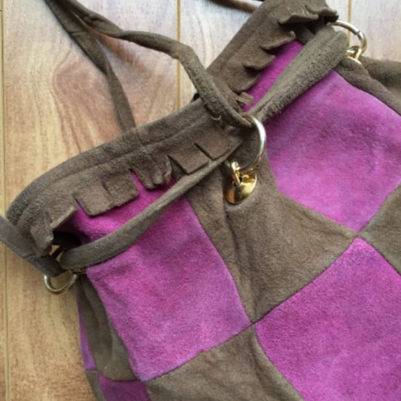 Vintage Spainish Leather Fringe Drawstring Purse - Picture 4 of 8